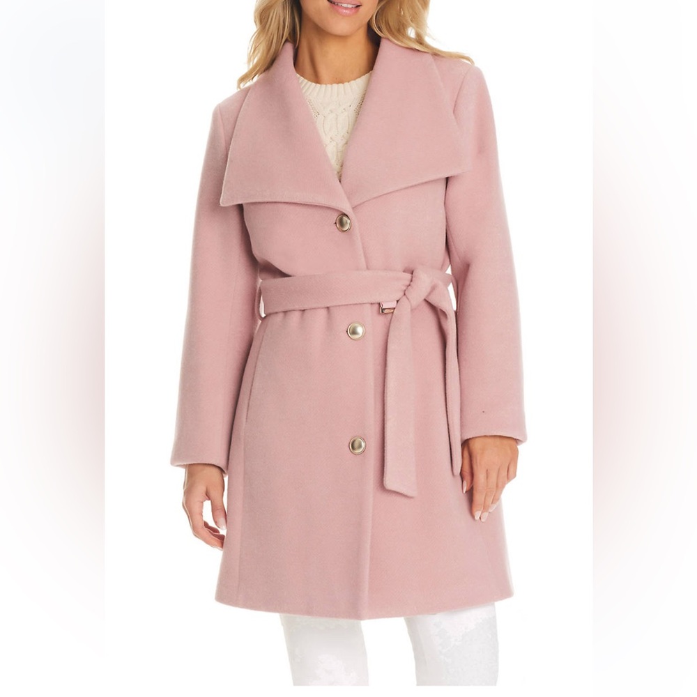 Pink Belted Coat